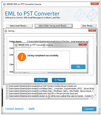 Image 0 for Incredia EML to PST Conve…