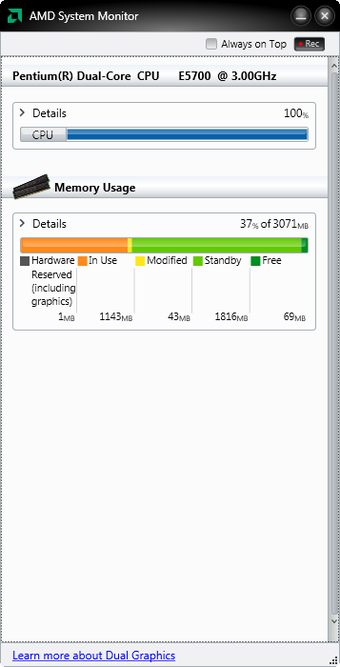 Immagine 1 per AMD System Monitor