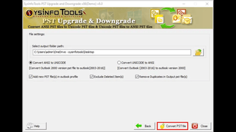 Immagine 0 per SysInfo PST Upgrade & Dow…