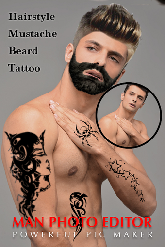Image 0 for Man Tattoo & Hairstyle Ed…