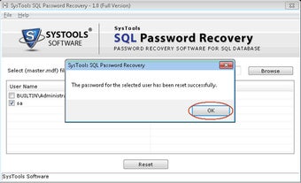 Imagen 1 para SQL Password Recovery Fre…