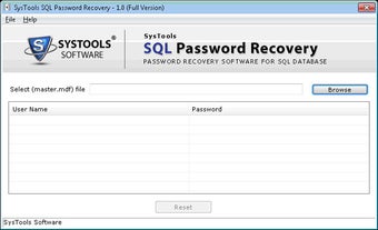 SQL Password Recovery Free Tool