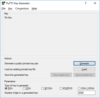 Image 0 pour PuTTYgen