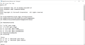 Microsoft Edge Chromium Blocker Toolkit