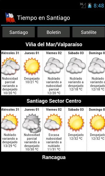 Imagen 0 para Tiempo en Santiago