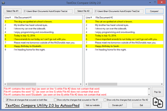 TextDoc Compare Utility的第0张图片
