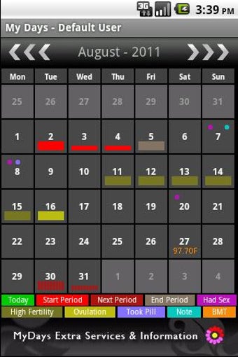 Bild 1 für My Days - Ovulation Calen…