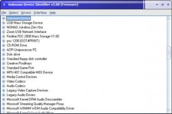 Download Unknown Device Identifier for Windows