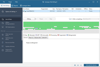 Bild 2 für Auslogics Disk Defrag