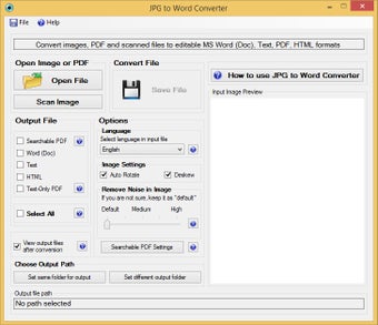 Imagen 0 para JPG to Word Converter