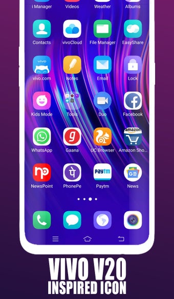 Image 0 for Vivo V20 Launcher theme f…