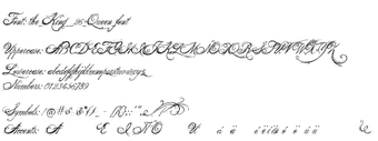 Obraz 0 dla The King  Queen font