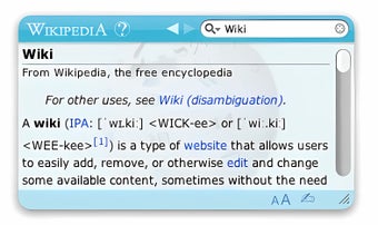 Wikipedia Widget