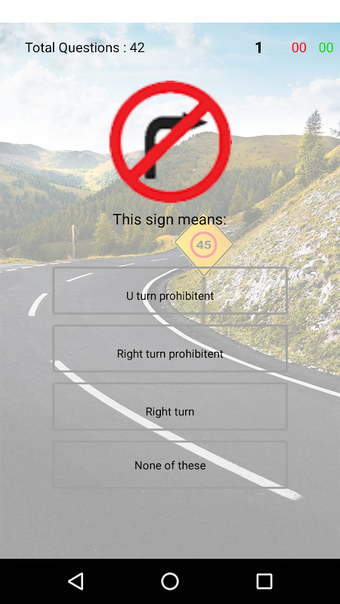 Driving theory test - Traffic signals test