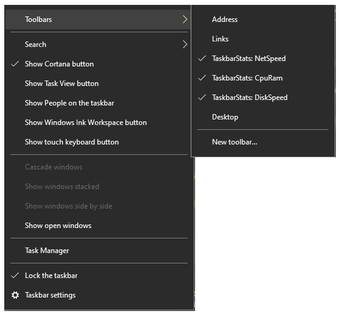 Obraz 0 dla Taskbar Stats