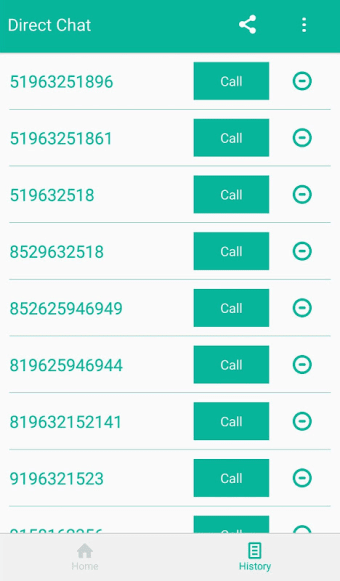 DirectChat without Save Number