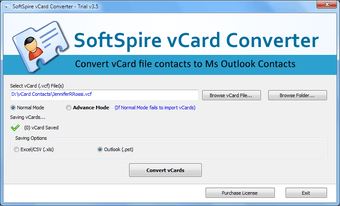 Bild 0 für SoftSpire vCard Converter