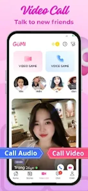 Bild 0 für Gumi: Video Chat  Make Fr…