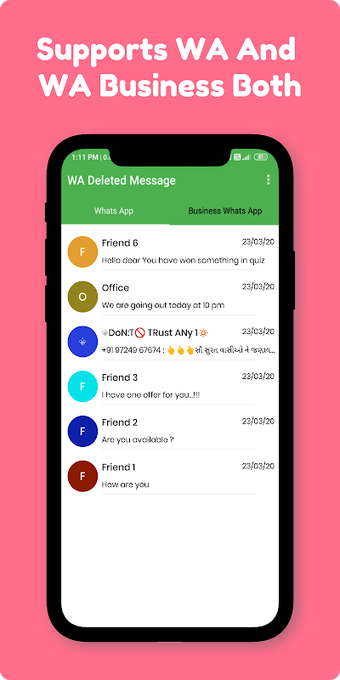 Image 0 for WA Deleted Messages & Sta…