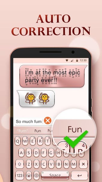 Image 0 pour Rose Gold Keyboard Theme