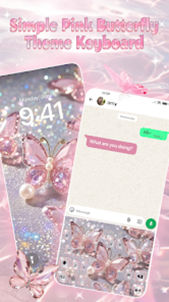 Bild 0 für Simple Pink Butterfly The…