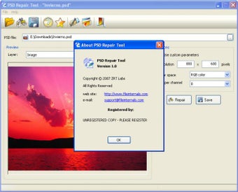 Imagen 2 para PSD Repair Tool