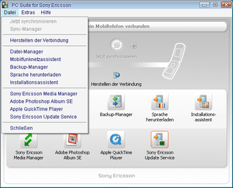 Imagen 2 para Sony Ericsson PC Suite