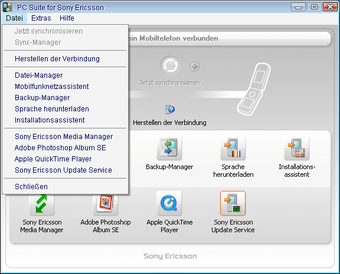 Image 2 for Sony Ericsson PC Suite