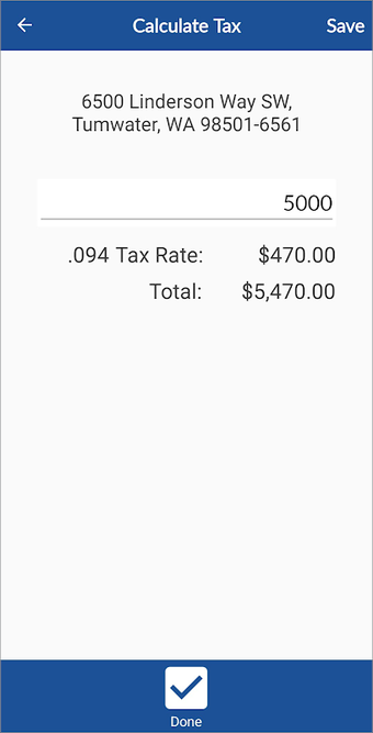 WA Sales Tax Rate Lookup