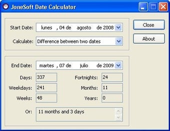 Obraz 0 dla JoneSoft Date Calculator