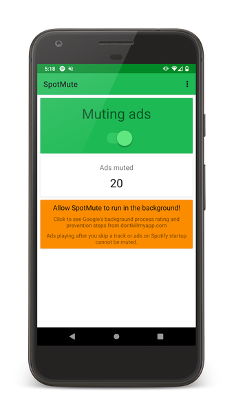 SpotMute - Mute ads