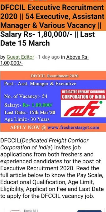 Immagine 0 per Freshers Target - Sarkari…