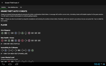 GTA for Cheats APK Screen Pics 5