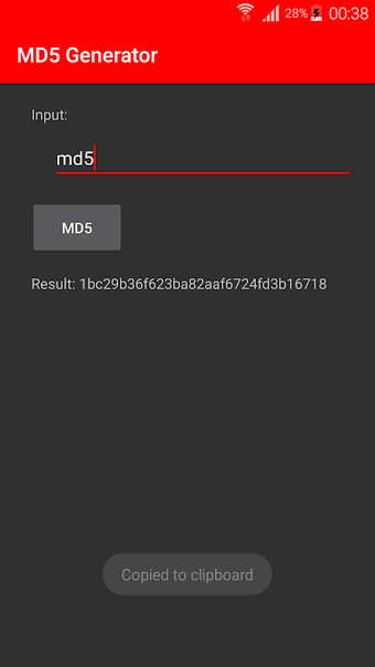 MD5 Generator