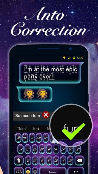 Galaxy Emoji Keyboard Theme