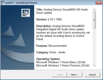 ADI SoundMax AC97 Integrated