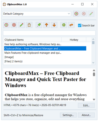 Obraz 0 dla ClipboardMax