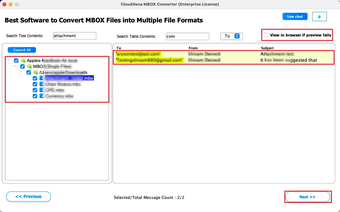 Image 0 for CloudXena MBOX Converter