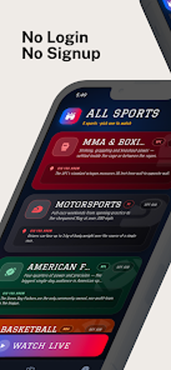 UFC NFL NBA Live Streamの画像0