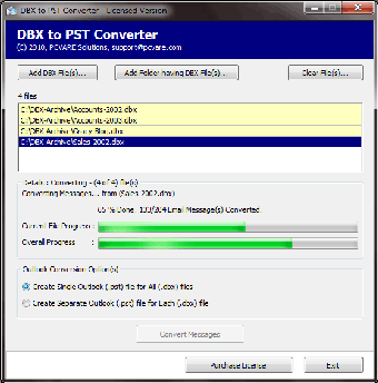 Image 0 for CataSoftware DBX to PST C…