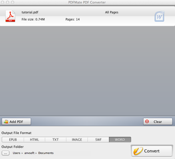 PDFMate PDF Converter for Mac