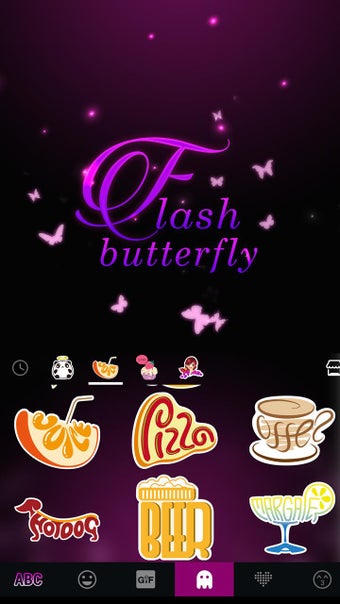 Flash Butterfly Keyboard Theme APK Frame Grabs 4