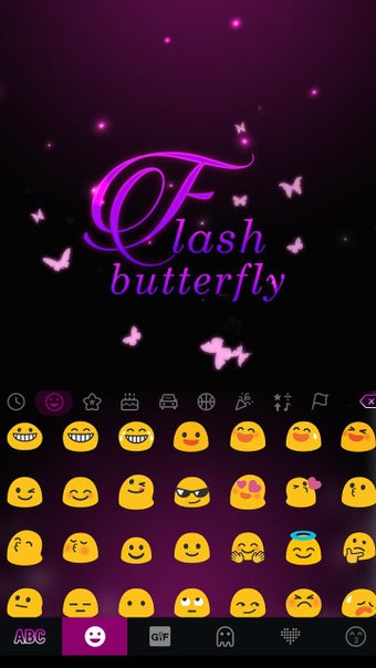 Flash Butterfly Keyboard Theme APK Screenshots 3
