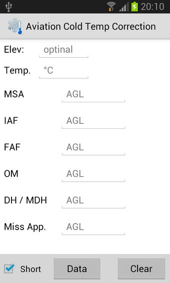 Aviation Cold Temp Correction