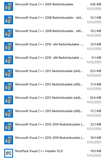 Immagine 0 per MultiPack Visual C++ Inst…