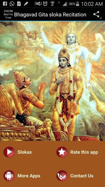 Image 0 pour Bhagavad Gita sloka Recit…