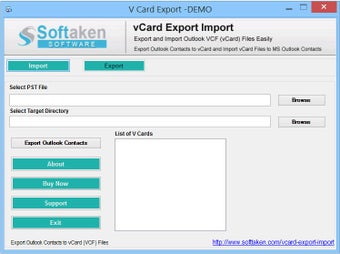 Image 0 pour Softaken Vcard Export Imp…