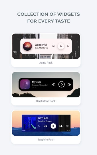 Audio Widget pack