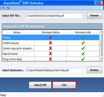 Obraz 0 dla Quick Data PDF Unlocker