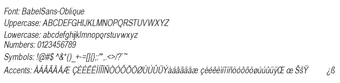 Obraz 0 dla Babel Sans